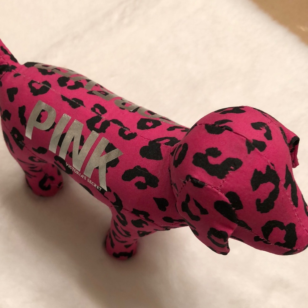 PINK VS small leopard print dog